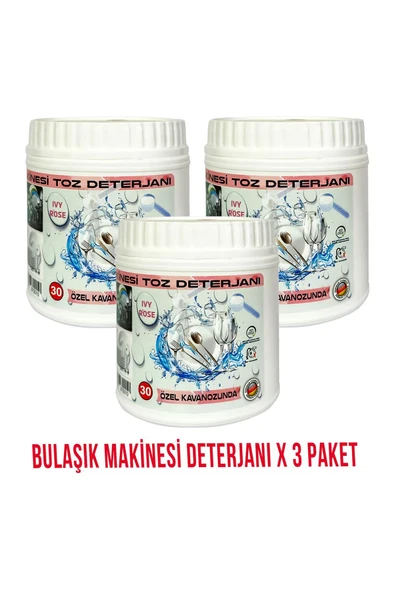 IVY ROSE Hepsi Bir Arada Bulaşık Makinesi Deterjanı 3 Paket 105 Yıkama ürün görseli 1
