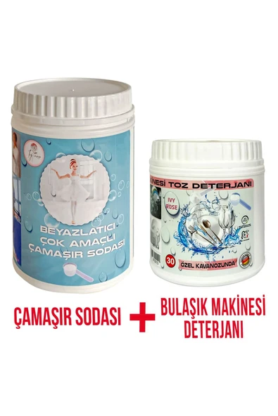 no1 clean ÇAMAŞIR SODASI + BULAŞIK MAKİNESİ DETERJANI 2 Lİ SET ürün görseli 1