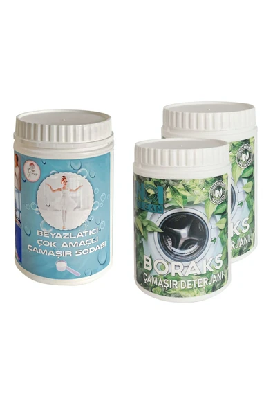 no1 clean ÇAMAŞIR SODASI + 2 BORAKS 3 LÜ PAKET ürün görseli 1