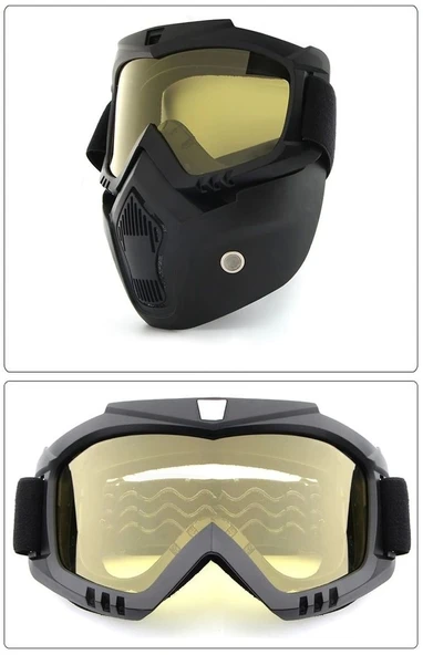 JET KASK MASKESİ AYNALI GOLD ürün görseli 1