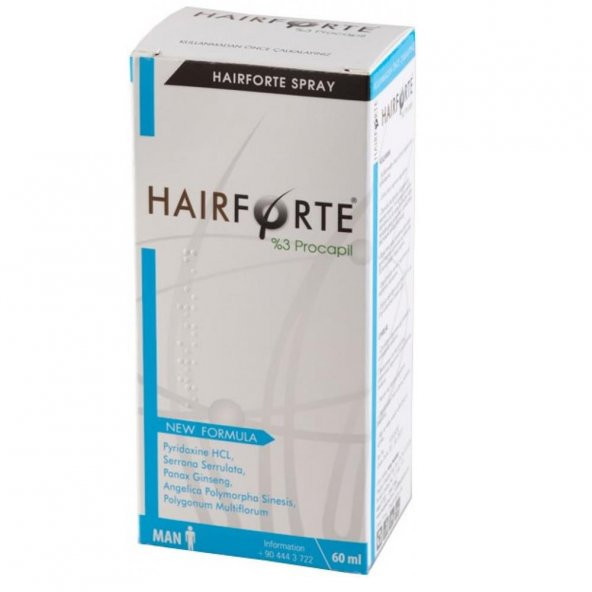 Hair Forte Sprey Erkek %3 Procapil 60 ml - Erkekler İçin ürün görseli 1