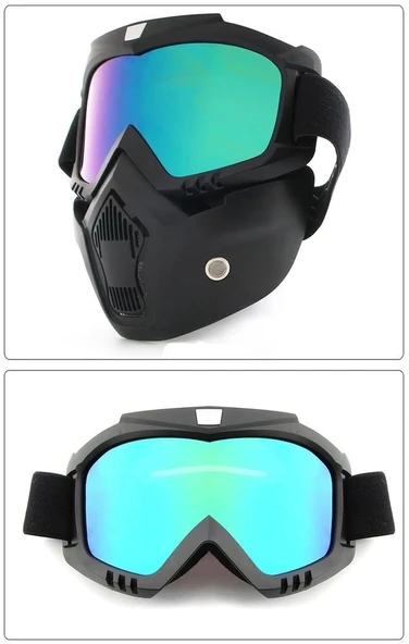 JET KASK MASKESİ GÖKKUŞAĞI ürün görseli 1