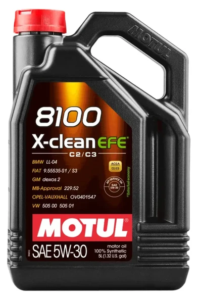 Motul 8100 X-Clean EFE 5W-30 5 lt Motor Yağı - 2025 ürün görseli 1
