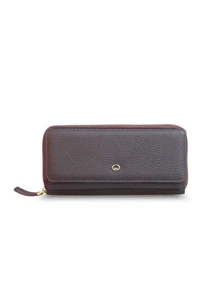 Guard Mat Bordo Hakiki Deri Kadın Cüzdanı P1263 ürün görseli 1