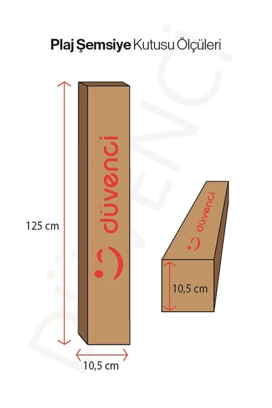 Plaj Şemsiyesi Bahçe Şemsiyesi Bej 200 cm - Resim 6