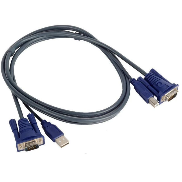 4535 Usb Kvm Switch Vga Yazıcı Adaptör Kablosu ürün görseli 1