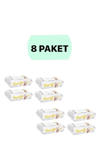 Sleepy Sensitive 90 Yaprak 8'li Paket Islak Mendil & Havlu ürün görseli 1
