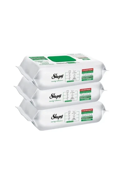 Sleepy Easy Clean Beyaz Sabun Katkılı Yüzey Temizlik Havlusu 3 Adet 3X100 300 Yaprak ürün görseli 1