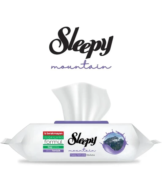 Sleepy Yüzey Temizleme Havlusu Dağ Esintisi - Mountain 100'lü ürün görseli 1