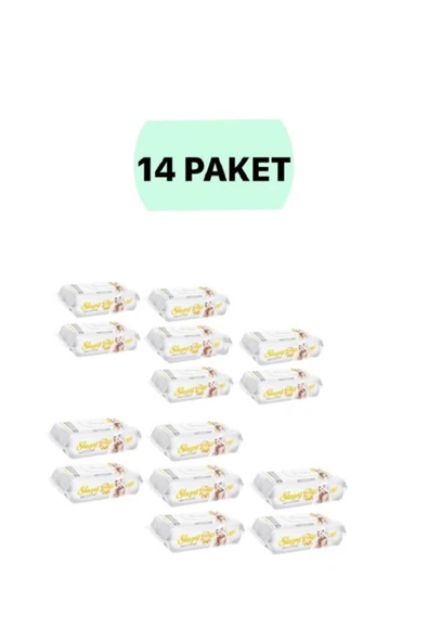 Sleepy Sensitive 90 Yaprak 14'li Paket Islak Mendil & Havlu ürün görseli 1