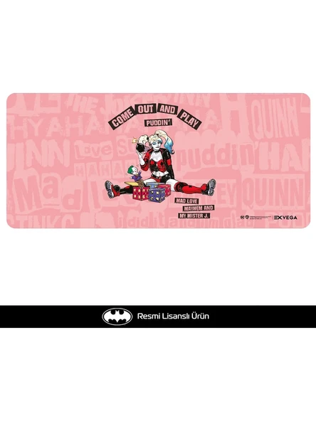 EXVEGA Harley Quinn Come Out And Play Mousepad XXL ürün görseli 1