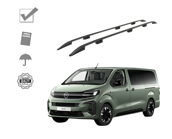 ZAFIRA LİFE KISA ŞASE TAVAN ÇITASI SİYAH 2019 2020 2021 2022 2023 2024 2025 2026 2027 ürün görseli 1