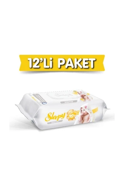 Sleepy Sensitive 90 Yaprak 12'li Paket Islak Mendil ürün görseli 1