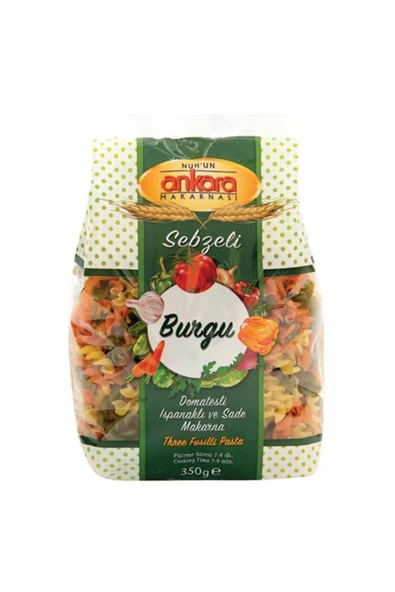 Nuh'un Ankara Makarna Sebzeli Burgu 350 Gr x 1 Adet ürün görseli 1