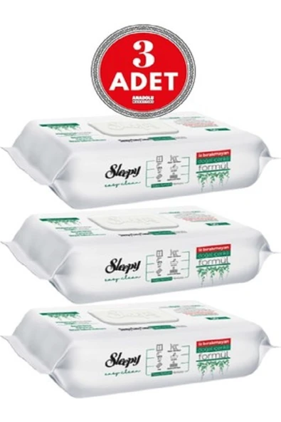 Sleepy Easy Clean Beyaz Sabun Katkılı Yüzey Temizlik Havlusu 3x100 ürün görseli 1