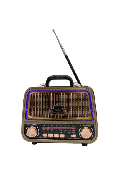 ataşbey RT-770 Led li Nostalji Bluetooth/USB/Sd kart/ Radyo mp3 Player Müzik Kutusu ürün görseli 1