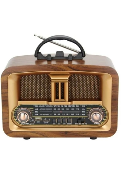 ataşbey RT-876 Bluetooth, Usb/Sd/Fm 3 Band Radyo Nostalji Müzik Kutusu ürün görseli 1