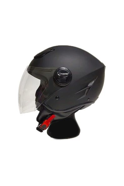 VIRTUE AÇIK KASK MAT SİYAH S - Resim 2