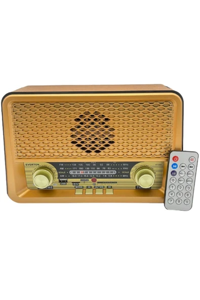 ataşbey Büyük Boy Rt-826 Bluetooth-usb-sd-fm Kumandalı Nostaljik Radyo Müzik Kutusu ürün görseli 1