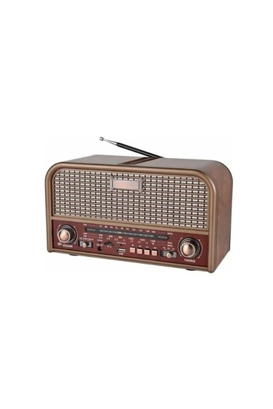 ataşbey Everton RT-715 Bluetooth, Usb/Sd/Fm 3 Band Radyo Nostalji Müzik Kutusu Büyük Boy ürün görseli 1