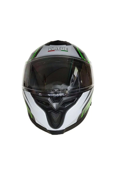 VIRTUE KAPALI KASK YEŞİL SİYAH BEYAZ XL ürün görseli 1