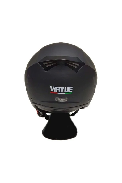 VIRTUE AÇIK KASK MAT SİYAH XL - Resim 3