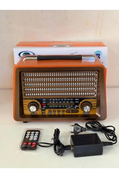 ataşbey RT-750 Bluetooth, Usb/Sd/Fm 3 Band Radyo Nostalji Müzik Kutusu Büyük Boy ürün görseli 1