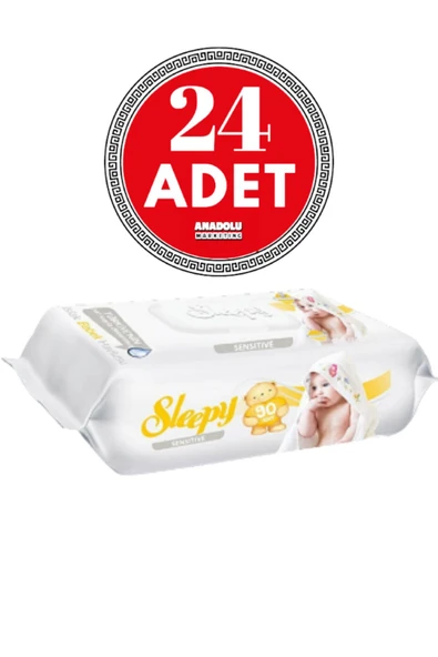 Sleepy Sensitive Islak Mendil 90 Yaprak 24 Adet ürün görseli 1