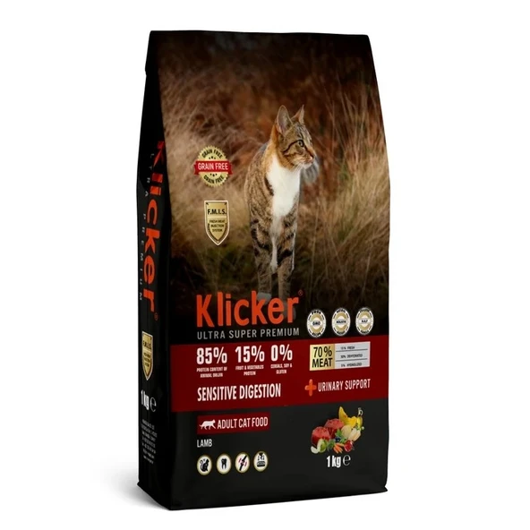 KLICKER YETİŞKİN KEDİ KURU MAMASI SENSITIVE KUZULU ürün görseli 1