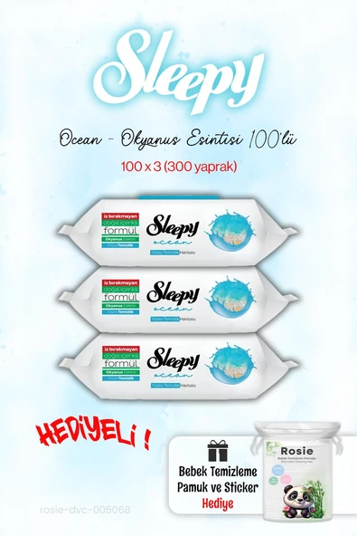 Sleepy 3 Paket Ocean - Okyanus Islak Havlusu  ve ROSIE ürün görseli 1
