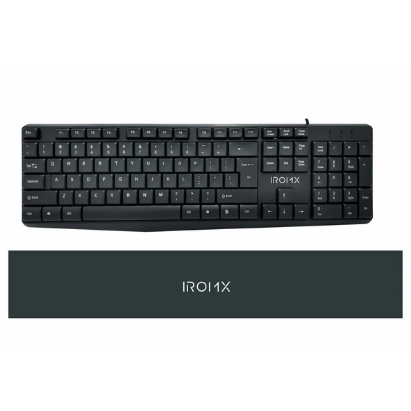 IROMX  SK10X TR KABLOLU STANDART SIYAH Q KLAVYE ürün görseli 1