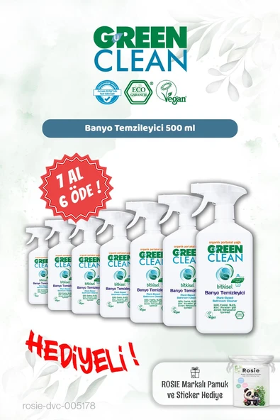 Green Clean Banyo Temizleyici 500 ml 7 AL 6 ÖDE ve Rosie Hediye ürün görseli 1