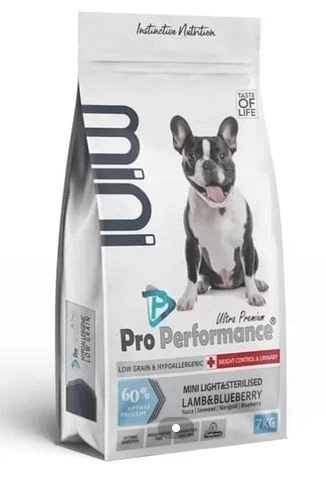 Pro Performance Hipolaerjenik Kuzu Etli ve Yaban Mersinli Küçük Irk Kısırlaştırılmış Köpek Maması 7 Kg ürün görseli 1
