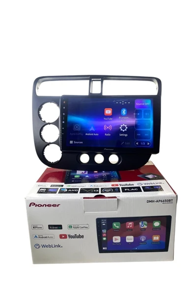 Honda Civic VTECH 2 PİONEER 4-64 TAM PROFESYONEL OEM MULTİMEDİA ürün görseli 1