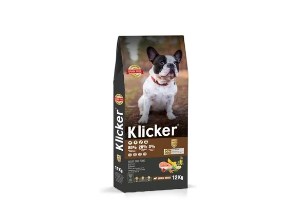 KLICKER MİNİ ORTA IRK YETİŞKİN KÖPEK KURU MAMASI SOMONLU ürün görseli 1