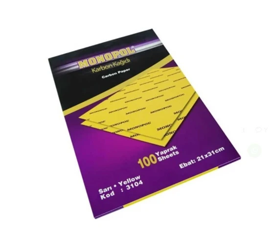 Monopol Karbon Kağıdı 100Lü sarı ürün görseli 1