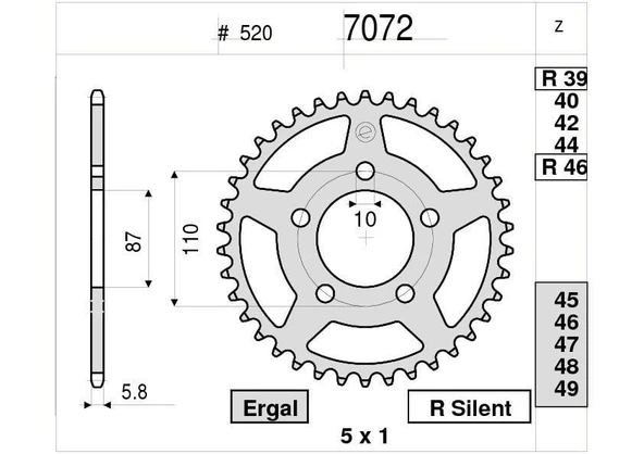 SUZUKI OGNIBENE ARKA DİŞLİ 39T ürün görseli 1