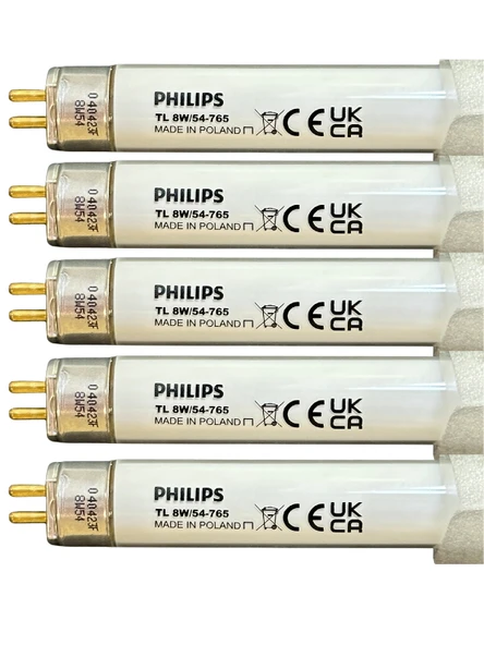 (5 Adet) Philips 8W 765 Beyaz Işık (6500K) G5 Duylu T5 Floresan ürün görseli 1
