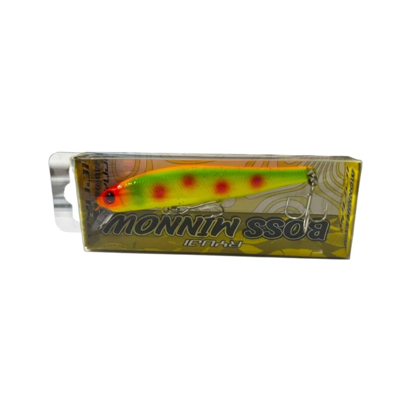Ryuji Boss Minnow 70F 7cm 6gr Maket Balık  Lime UV ürün görseli 1