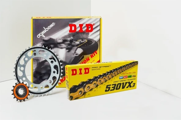 YAMAHA YZF R1 09-14 D.I.D ZİNCİR DİŞLİ SET 17T-47T ürün görseli 1