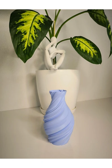 Bohem Tarzda Dekoratif Vazo-15cm - Resim 2