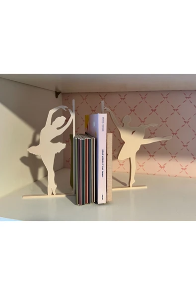 12CM Boyutunda Balerin Figürlü Dekoratif Kitap Desteği ürün görseli 1