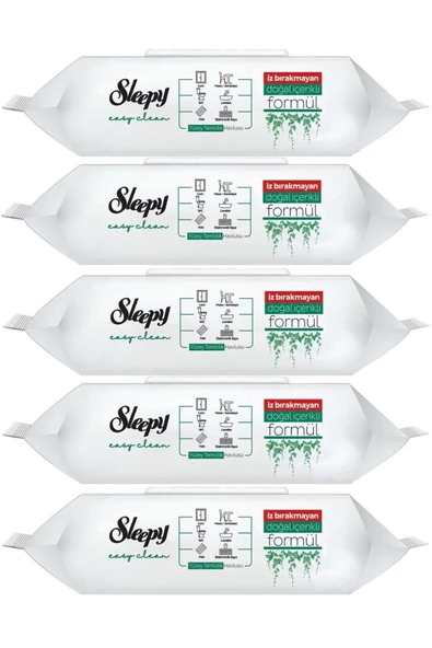 Sleepy Easy Clean Yüzey Temizlik Havlusu 100 Yaprak (5 Li Set) 500 Yaprak ürün görseli 1