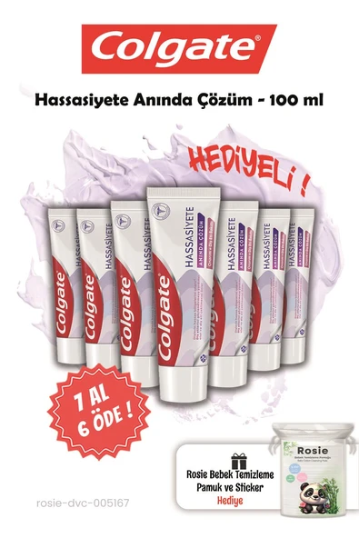 Colgate 7 AL 6 ÖDE Hassasiyete Anında Çözüm 100 ml ve Rosie Hediye ürün görseli 1