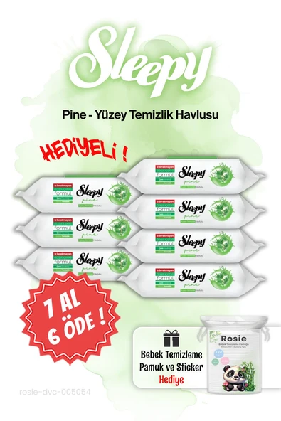 7 AL 6 ÖDE Sleepy Pine Çam Ferahlığı Islak Havlusu  ve ROSIE ürün görseli 1