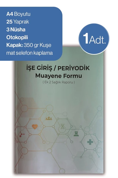 Düvenci İşe Giriş Periyodik Muayene Formu ( Ek 2 Sağlık Raporu) ürün görseli 1