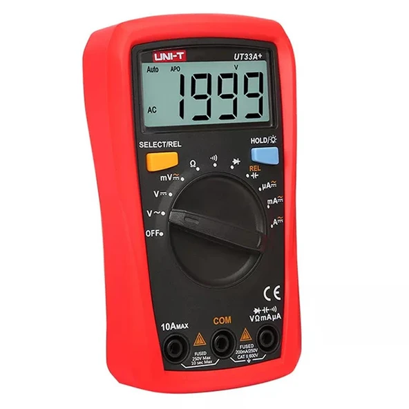 Unit UT 33A+ 600V Dijital Multimetre Ölçü Aleti - Resim 4