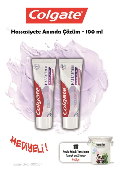 Colgate Hassasiyete Anında Çözüm 2 Adet 100 ml ve Rosie Hediye ürün görseli 1