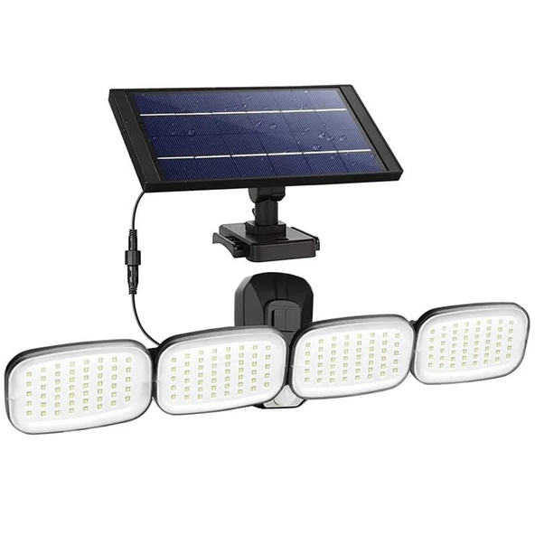 Powermaster 6 Volt - 3 Watt Solar Panelli Hareket Sensörlü 200 SMD Ledli Lamba PM-8048 ürün görseli 1