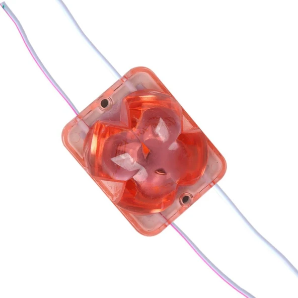 Powermaster PM-14720 12 Volt 2 Watt Kırmızı Sabit 4333-3030 Modül Led 43X33x28mm ürün görseli 1